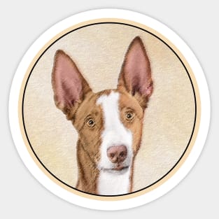 Ibizan Hound Painting - Cute Original Dog Art Sticker